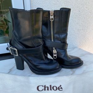 Chloe Moto Boots